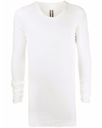 T-shirt à manche longue blanc Rick Owens