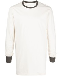 T-shirt à manche longue blanc Rick Owens