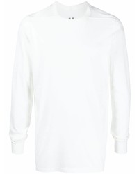 T-shirt à manche longue blanc Rick Owens