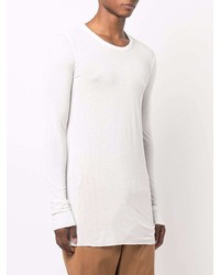 T-shirt à manche longue blanc Rick Owens