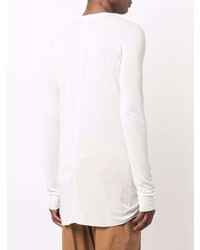 T-shirt à manche longue blanc Rick Owens