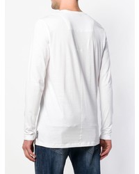 T-shirt à manche longue blanc Philipp Plein