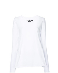 T-shirt à manche longue blanc Rundholz Black Label