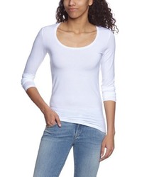 T-shirt à manche longue blanc Selected Femme