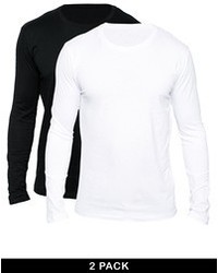 T-shirt à manche longue blanc Selected
