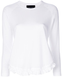 T-shirt à manche longue blanc Simone Rocha