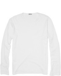 T-shirt à manche longue blanc Sunspel