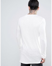 T-shirt à manche longue blanc Asos