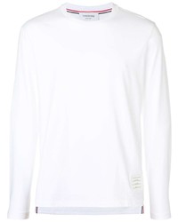 T-shirt à manche longue blanc Thom Browne