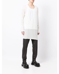 T-shirt à manche longue blanc Rick Owens