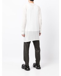 T-shirt à manche longue blanc Rick Owens