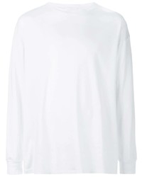 T-shirt à manche longue blanc WARDROBE.NYC