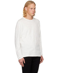 T-shirt à manche longue blanc rag & bone