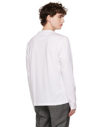 T-shirt à manche longue blanc Brioni