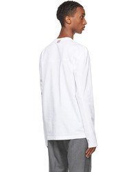 T-shirt à manche longue blanc Thom Browne