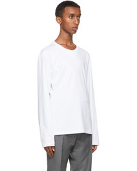 T-shirt à manche longue blanc Thom Browne