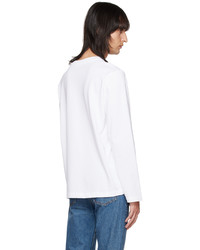 T-shirt à manche longue blanc A.P.C.