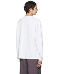 T-shirt à manche longue blanc Acne Studios