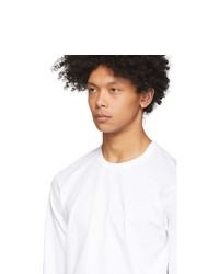 T-shirt à manche longue blanc Comme Des Garcons SHIRT