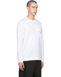 T-shirt à manche longue blanc Comme des Garcons Homme