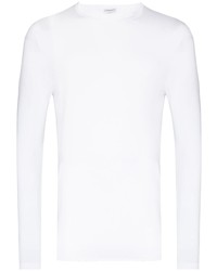 T-shirt à manche longue blanc Zimmerli
