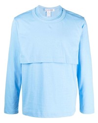 T-shirt à manche longue bleu clair Comme Des Garcons SHIRT