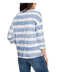 T-shirt à manche longue bleu clair Esprit