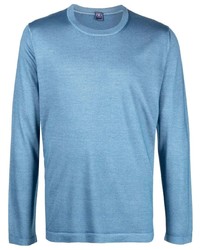 T-shirt à manche longue bleu clair Fedeli