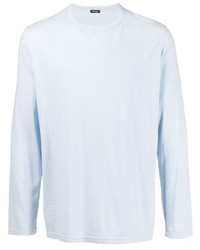 T-shirt à manche longue bleu clair Kiton