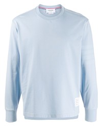 T-shirt à manche longue bleu clair Thom Browne