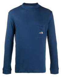 T-shirt à manche longue bleu marine Anglozine