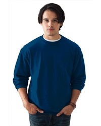 T-shirt à manche longue bleu marine Anvil