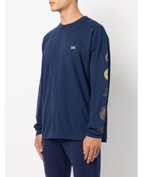 T-shirt à manche longue bleu marine John Elliott