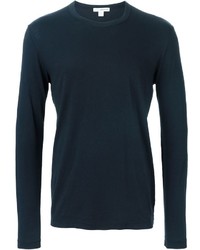 T-shirt à manche longue bleu marine James Perse