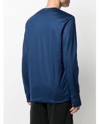 T-shirt à manche longue bleu marine Sease