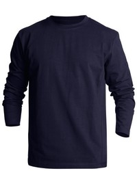 T-shirt à manche longue bleu marine