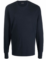 T-shirt à manche longue bleu marine Tom Ford