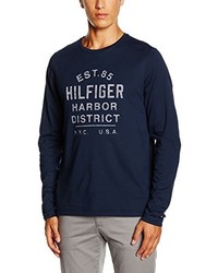 T-shirt à manche longue bleu marine Tommy Hilfiger
