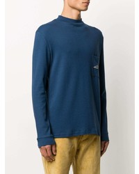 T-shirt à manche longue bleu marine Anglozine