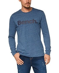T-shirt à manche longue bleu Bench