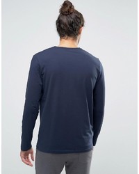 T-shirt à manche longue bleu Hugo Boss