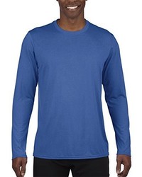 T-shirt à manche longue bleu Gildan