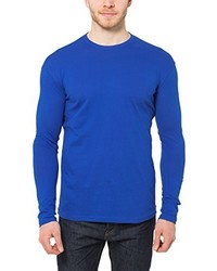 T-shirt à manche longue bleu Lower East