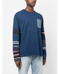 T-shirt à manche longue bleu Polo Ralph Lauren