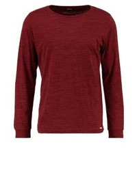 T-shirt à manche longue bordeaux Diesel