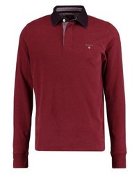 T-shirt à manche longue bordeaux Gant