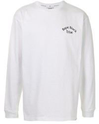 T-shirt à manche longue brodé blanc BAPE BLACK *A BATHING APE®
