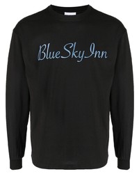 T-shirt à manche longue brodé noir BLUE SKY INN