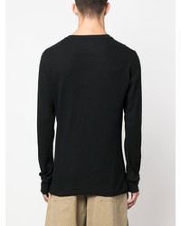 T-shirt à manche longue brodé noir Polo Ralph Lauren