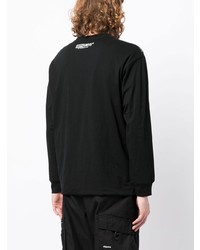 T-shirt à manche longue camouflage noir AAPE BY A BATHING APE